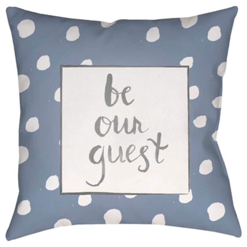 Be our guest pillow hot sale